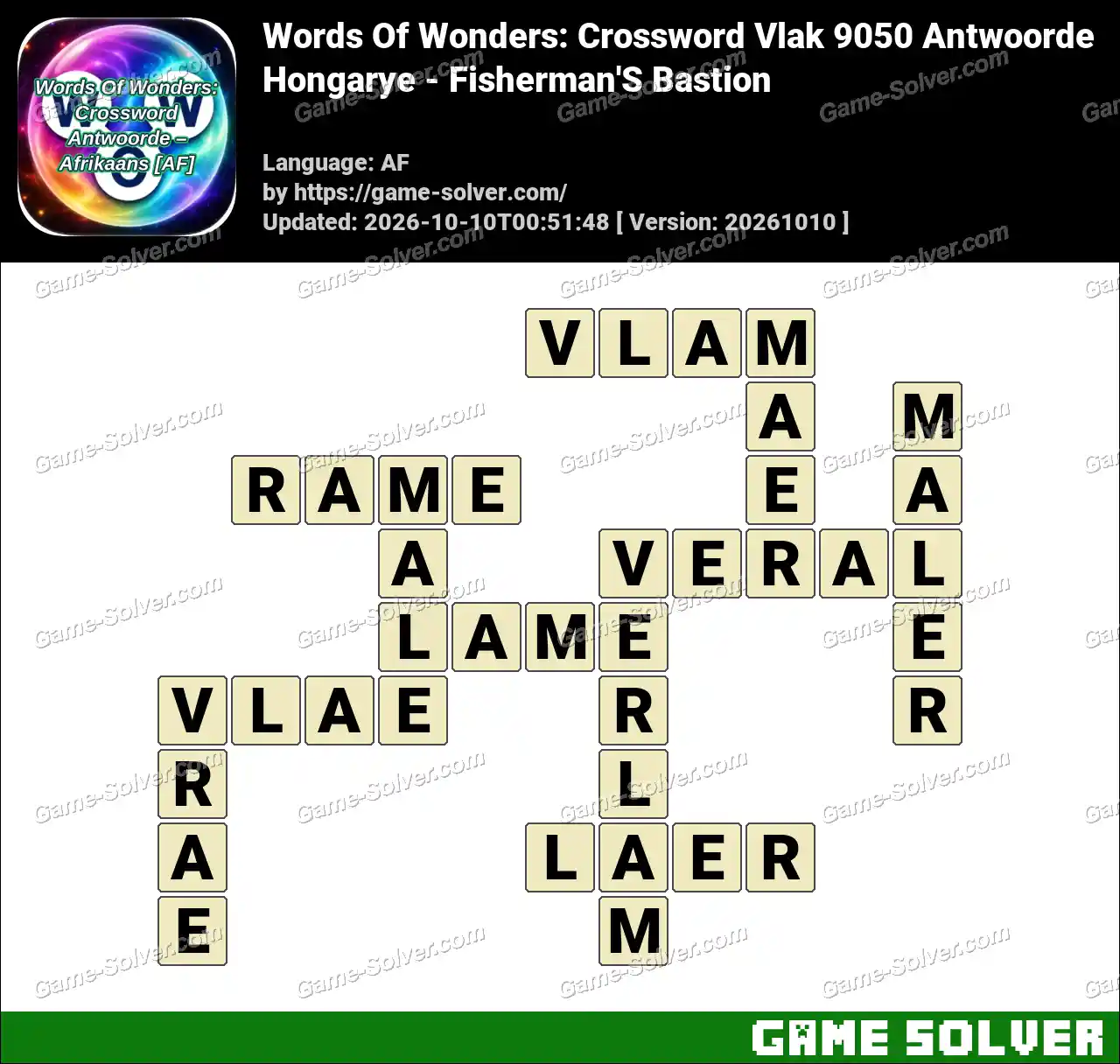Words Of Wonders: Crossword Vlak 9050 Antwoorde – Hongarye – Fisherman’S Bastion